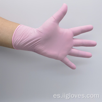 Guante de guantes sin polvo de látex desechables de nitrilo